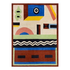 NDP46 Tapis en laine de Nathalie du Pasquier pour Post Design Collection/Memphis