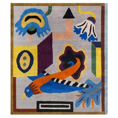 Tapis en laine NDP47 de Nathalie Du Pasquier pour Post Design Collection/Memphis