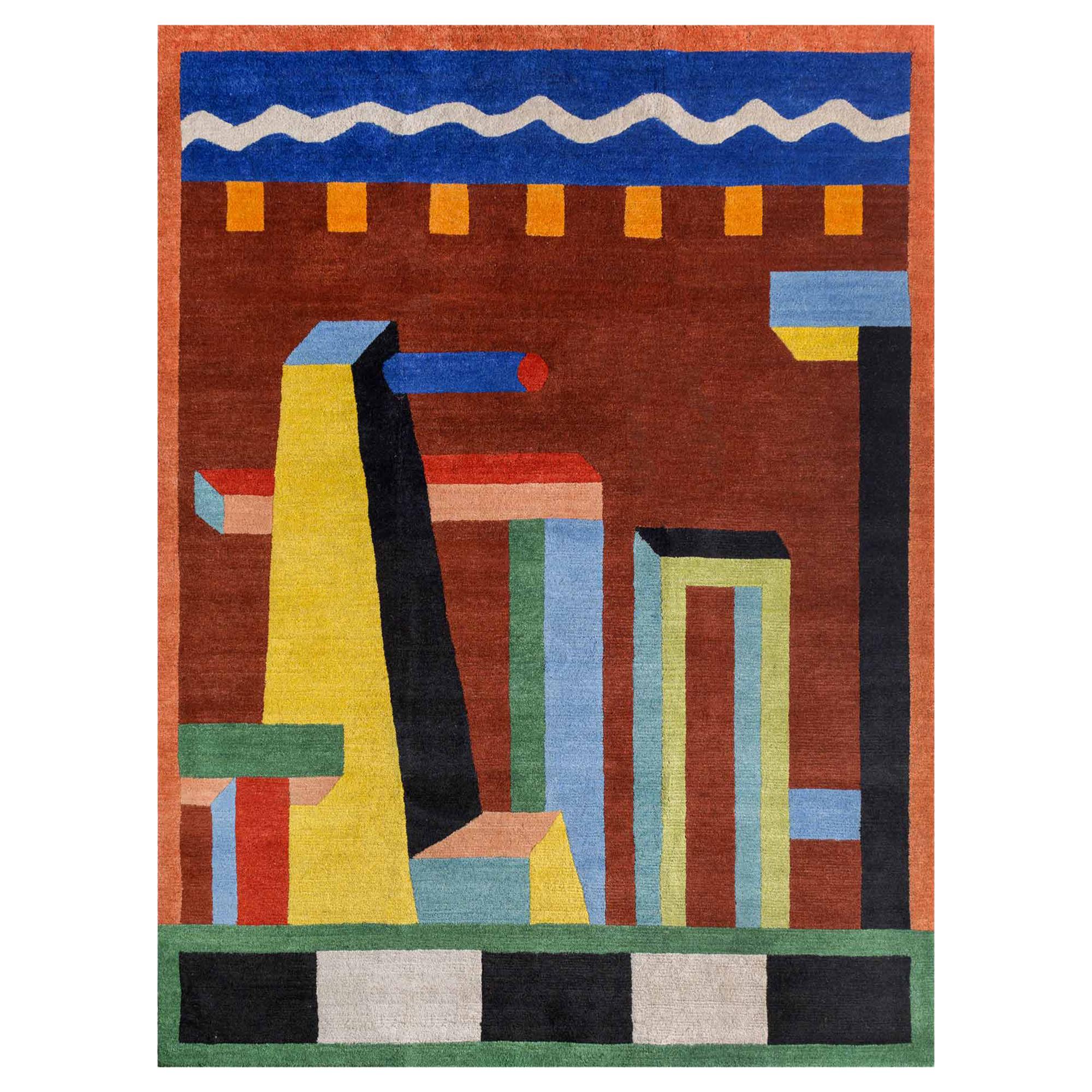 NDP51 Woollen Carpet by Nathalie Du Pasquier for Post Design Collection/Memphis For Sale