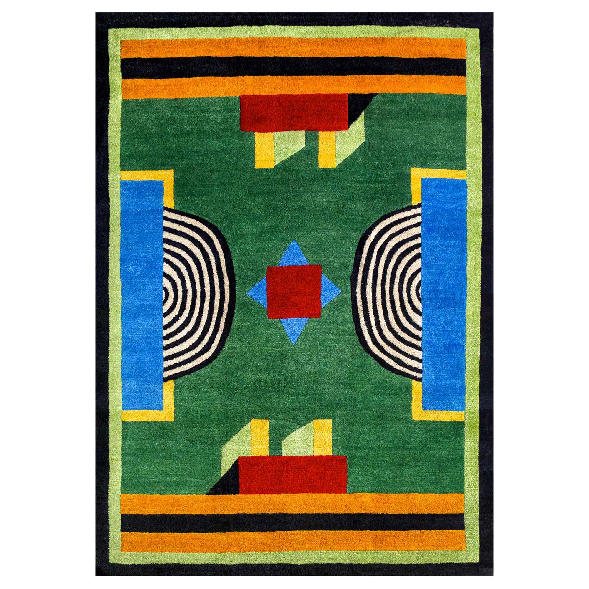 NDP52 Woollen Carpet by Nathalie Du Pasquier for Post Design Collection/Memphis For Sale