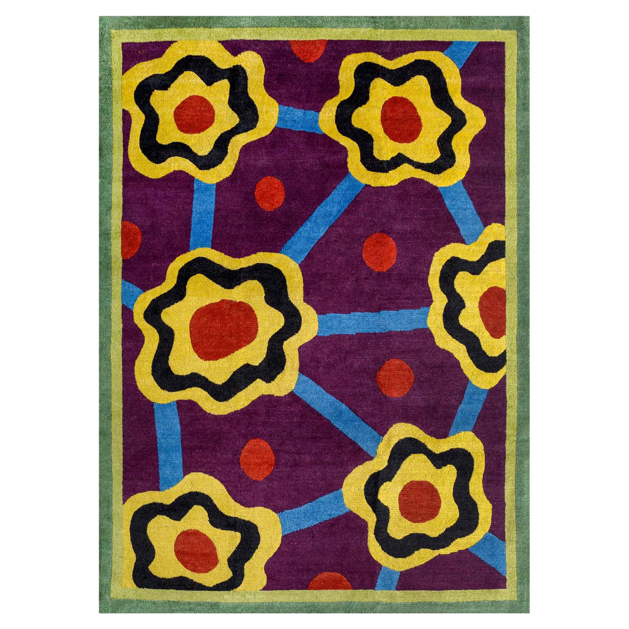 NDP53 Woollen Carpet by Nathalie du Pasquier for Post Design Collection/Memphis For Sale