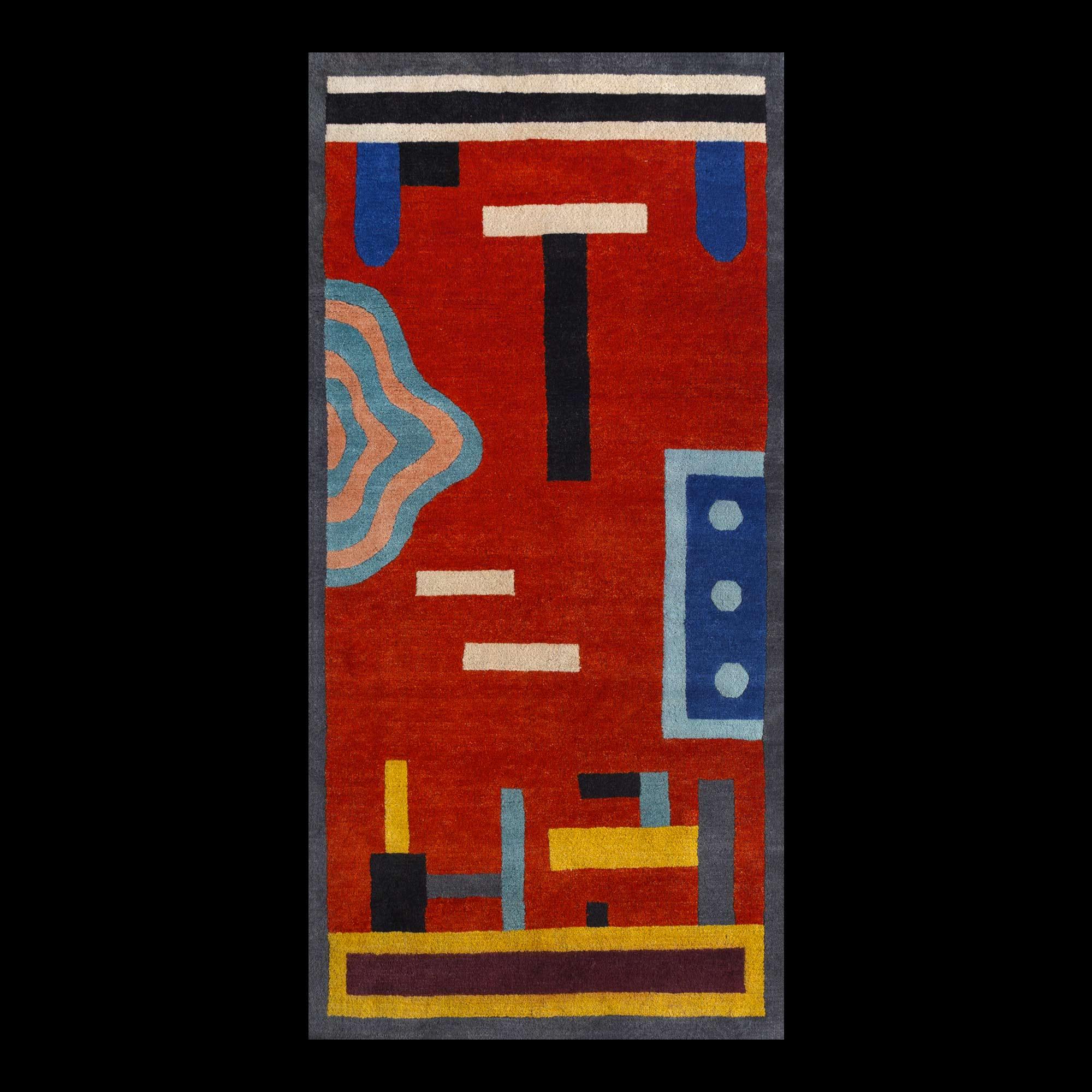 NDP54 woollen carpet by Nathalie Du Pasquier for Post Design collection/Memphis

A woollen carpet handcrafted by different Nepalese artisans. Made in a limited edition of 36 signed, numbered examples.

As the carpet is made by hand, there are