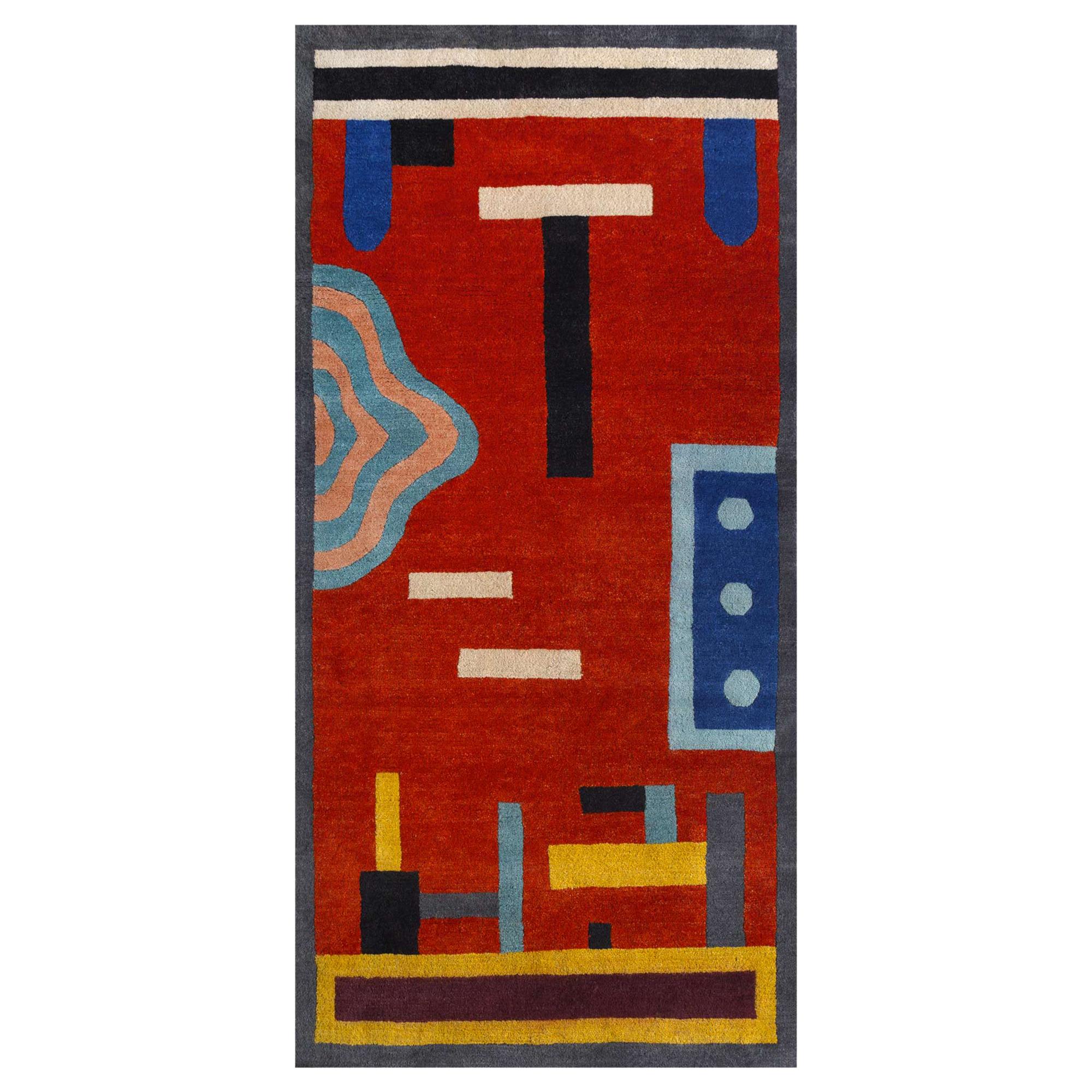 NDP54 Woollen Carpet by Nathalie Du Pasquier for Post Design Collection/Memphis For Sale
