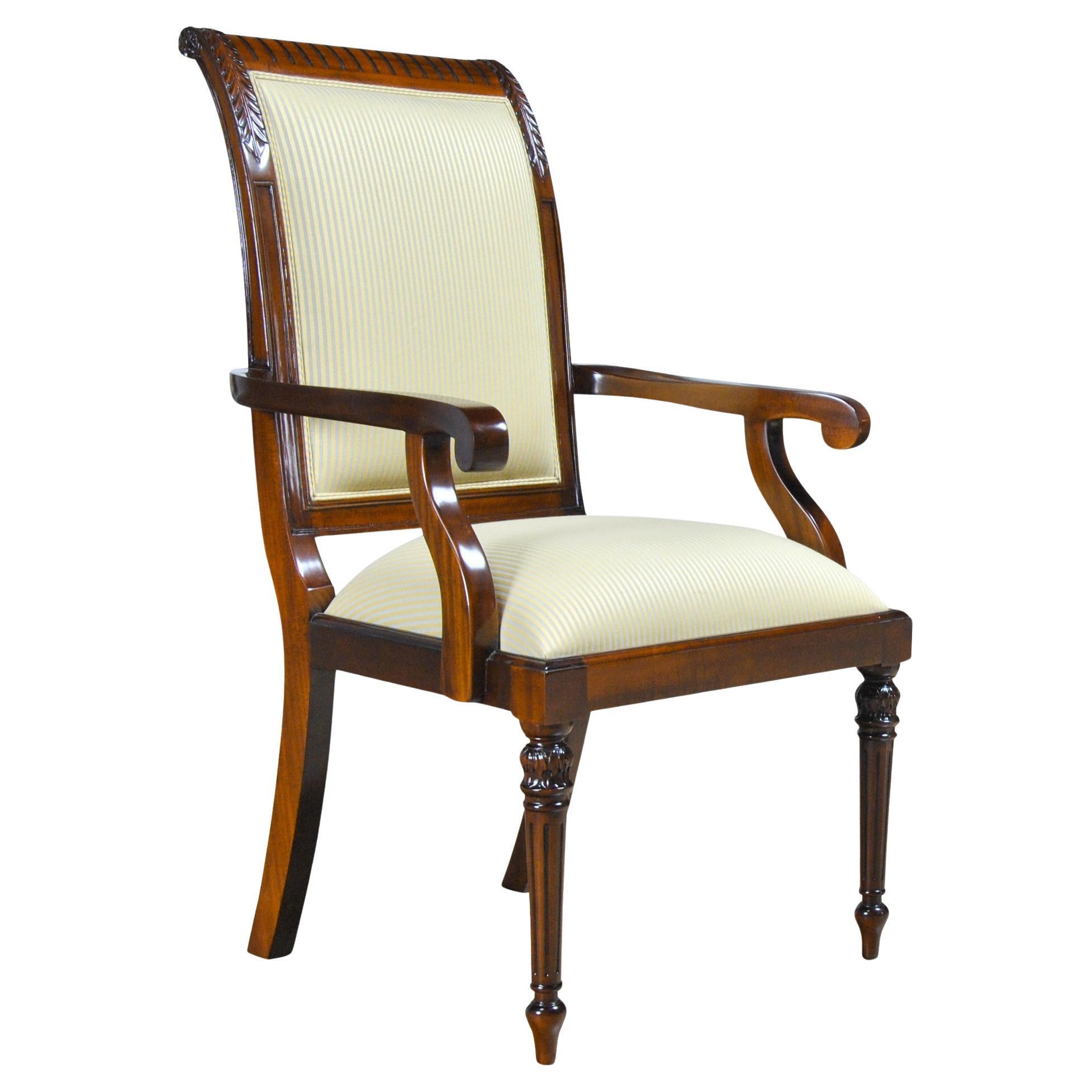 NDRAC055X Set of 8 Tall Back Upholstered Chairs For Sale