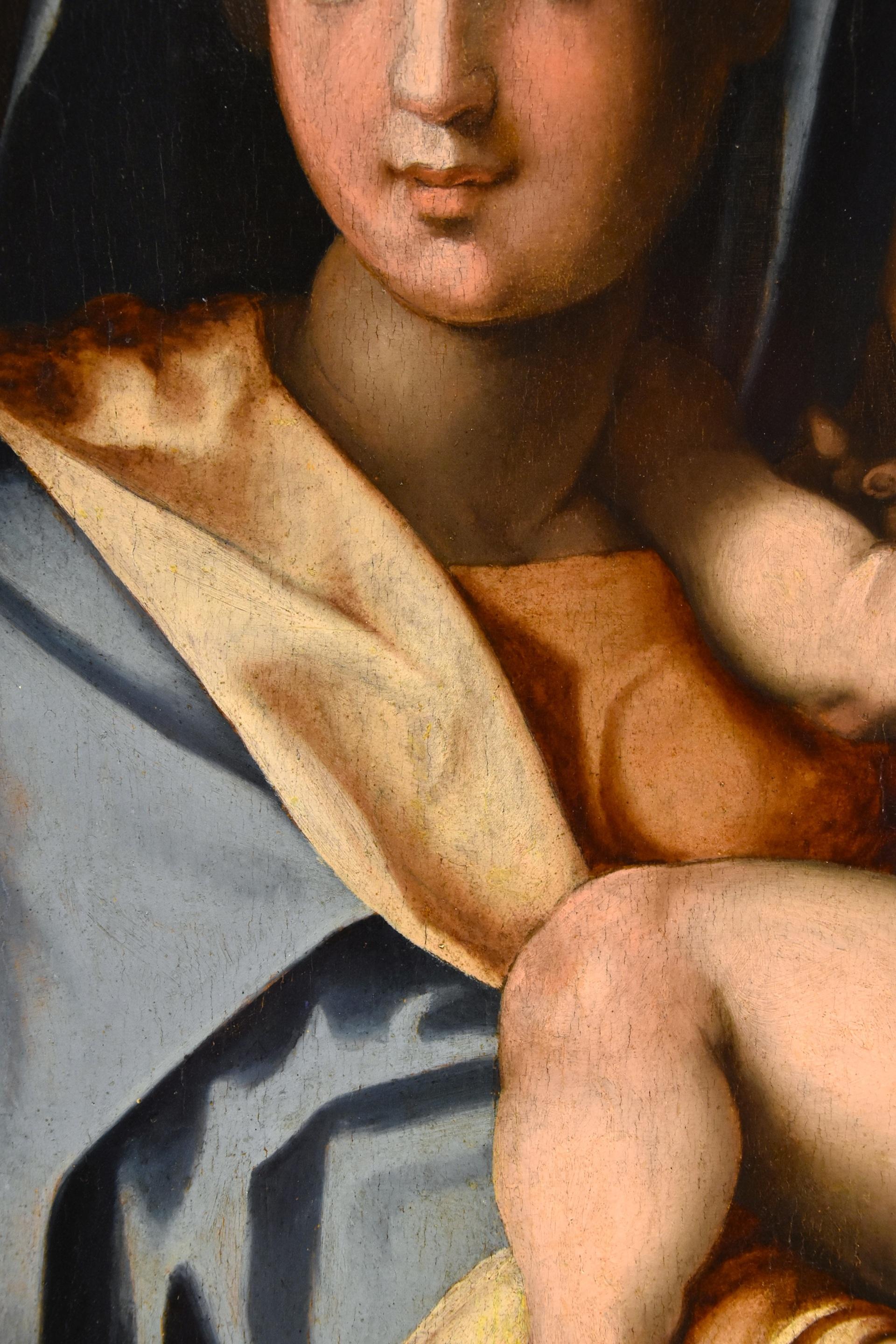 Peinture de Madonna Child Del Sarto sur table Maître ancien du 16ème siècle en vente 15