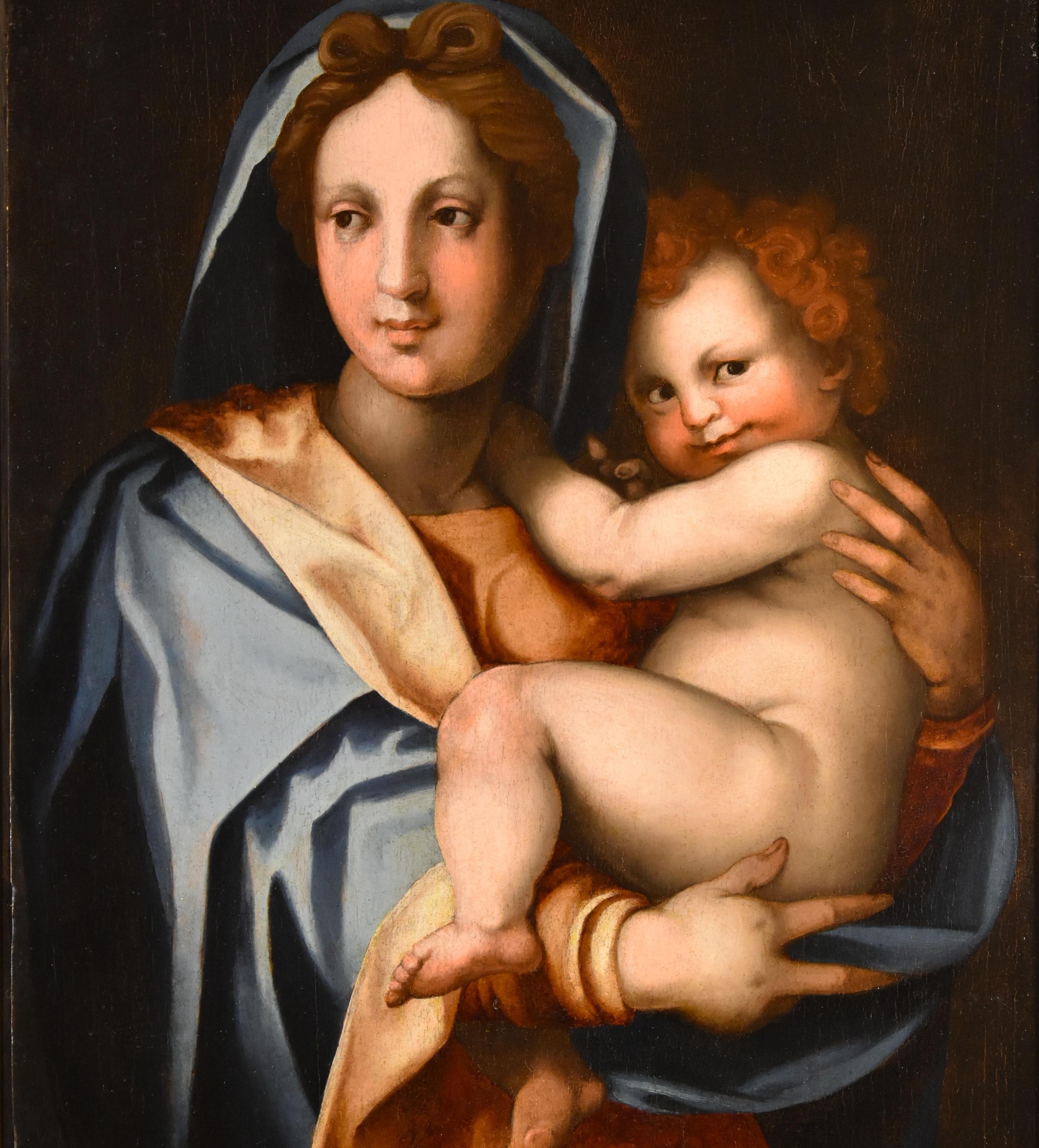 Peinture de Madonna Child Del Sarto sur table Maître ancien du 16ème siècle en vente 1
