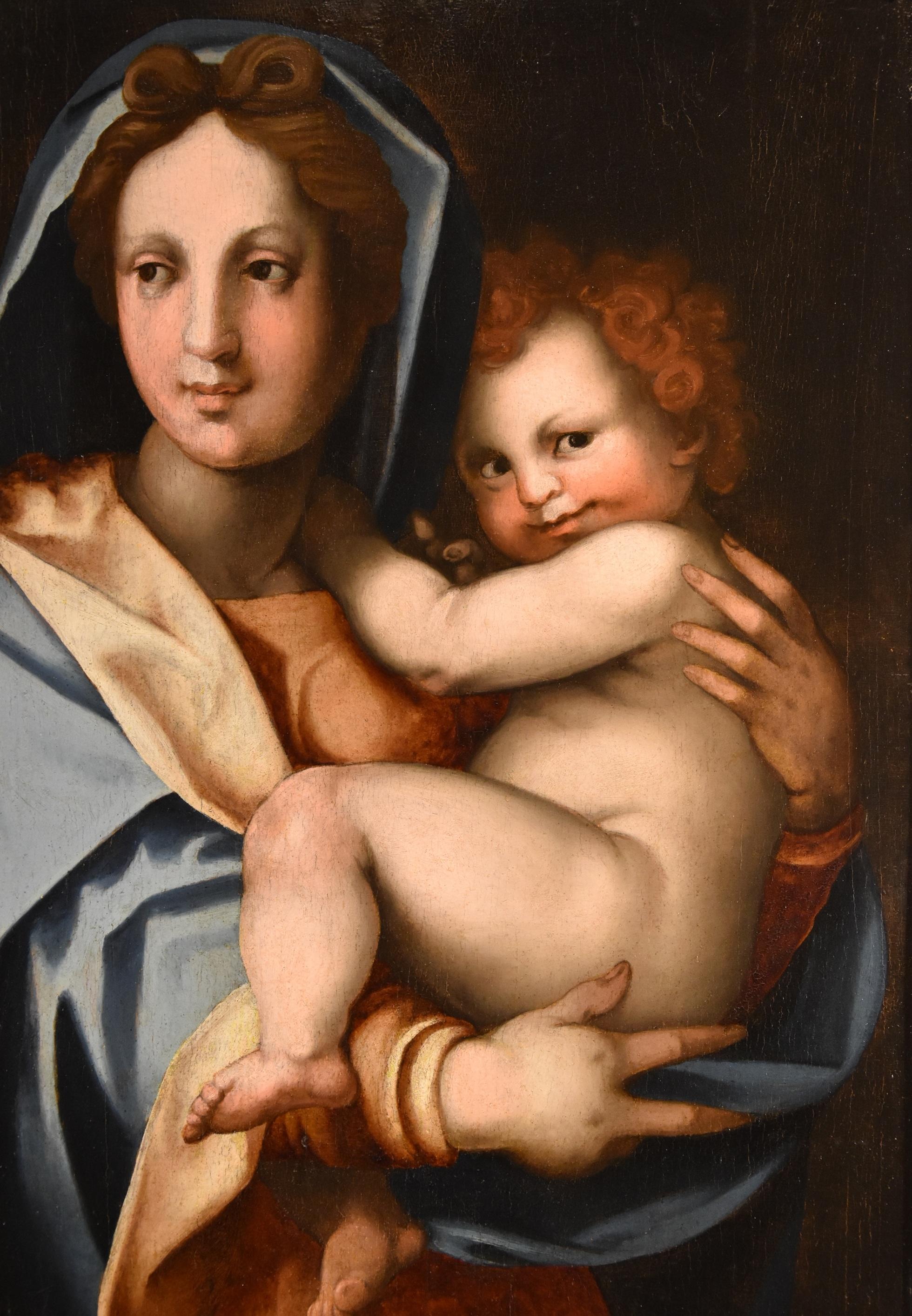Peinture de Madonna Child Del Sarto sur table Maître ancien du 16ème siècle en vente 2