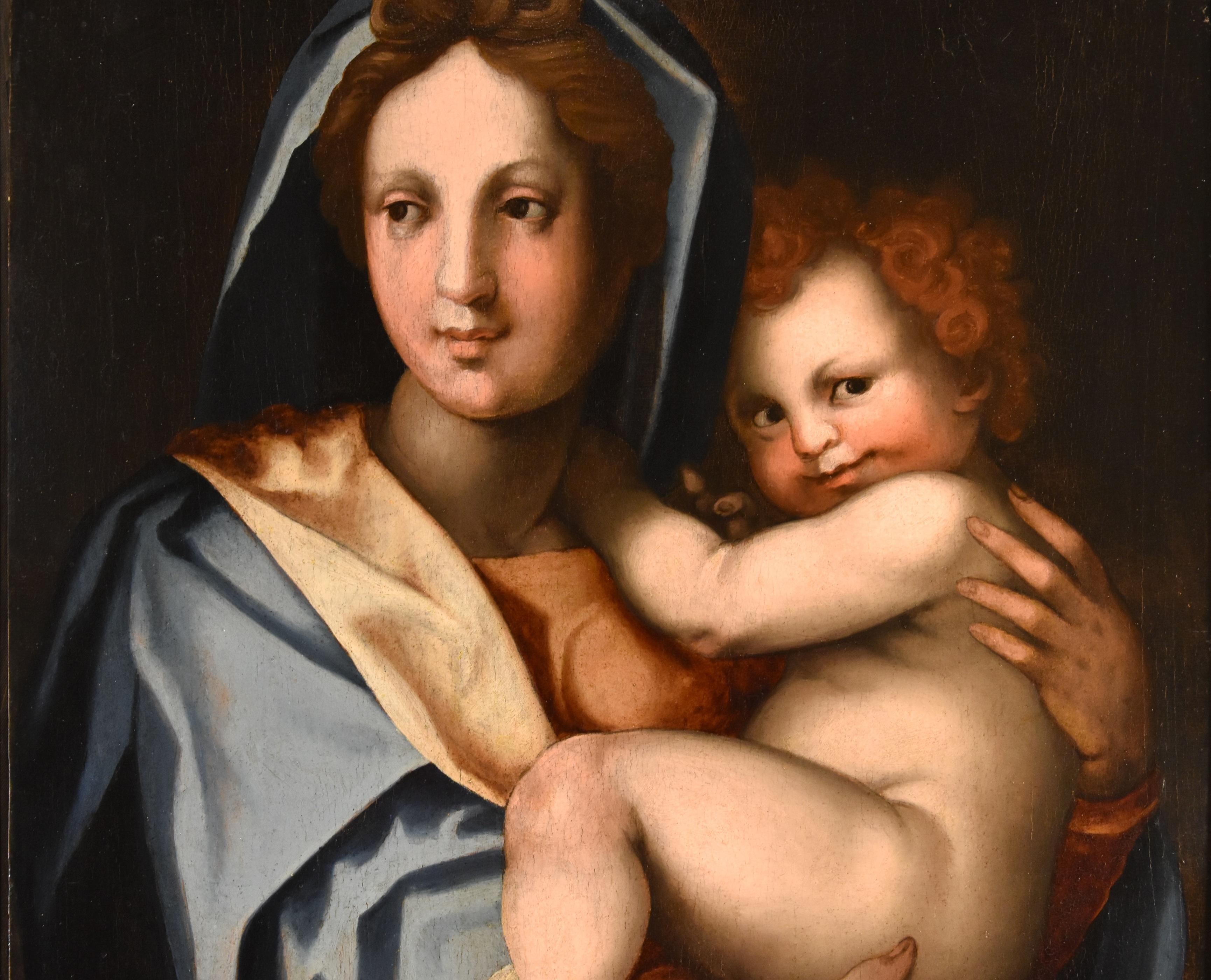 Peinture de Madonna Child Del Sarto sur table Maître ancien du 16ème siècle en vente 4
