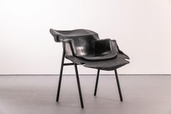 NE02 Armchair – Unique Contemporary Collectible in Black Recycled Plastic