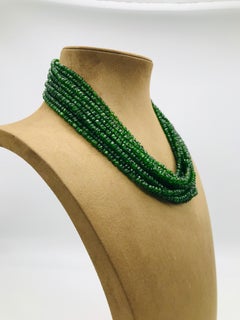 Neacklace Diopside Pearl Multi-Strand Bakelite Clasp