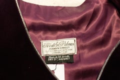 Neal and Palmer Velvet Waistcoat with Silver Trim