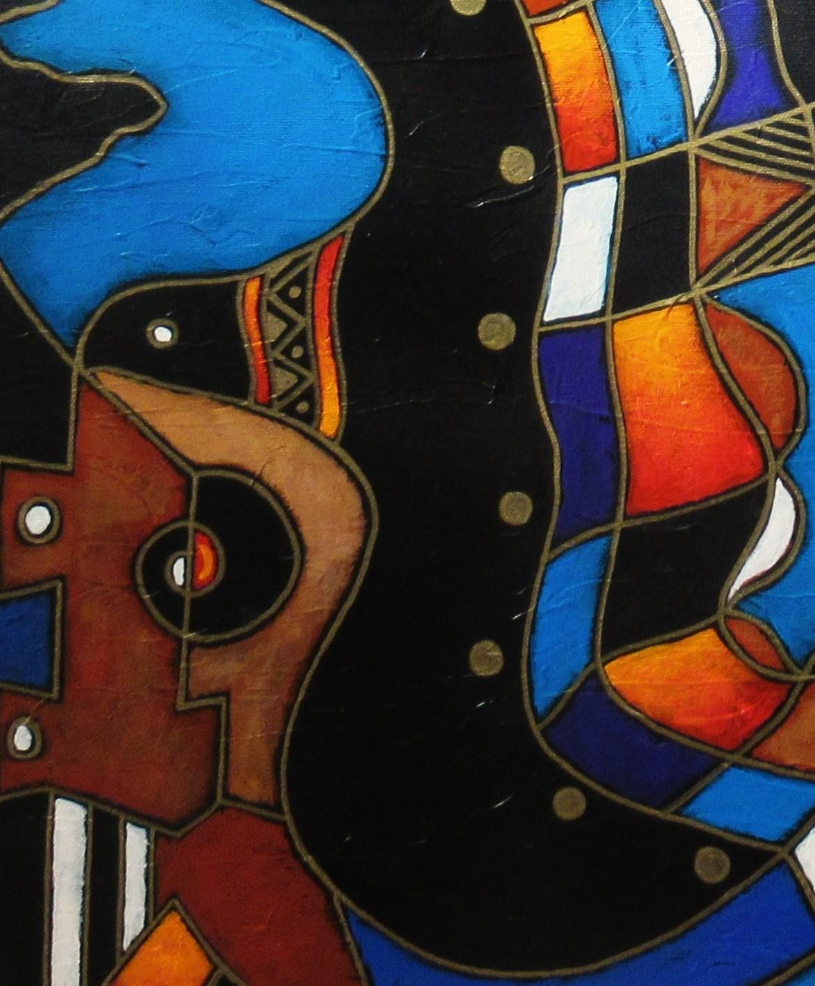 Ciao merlo - Painting Espressionismo astratto di Neal Doty