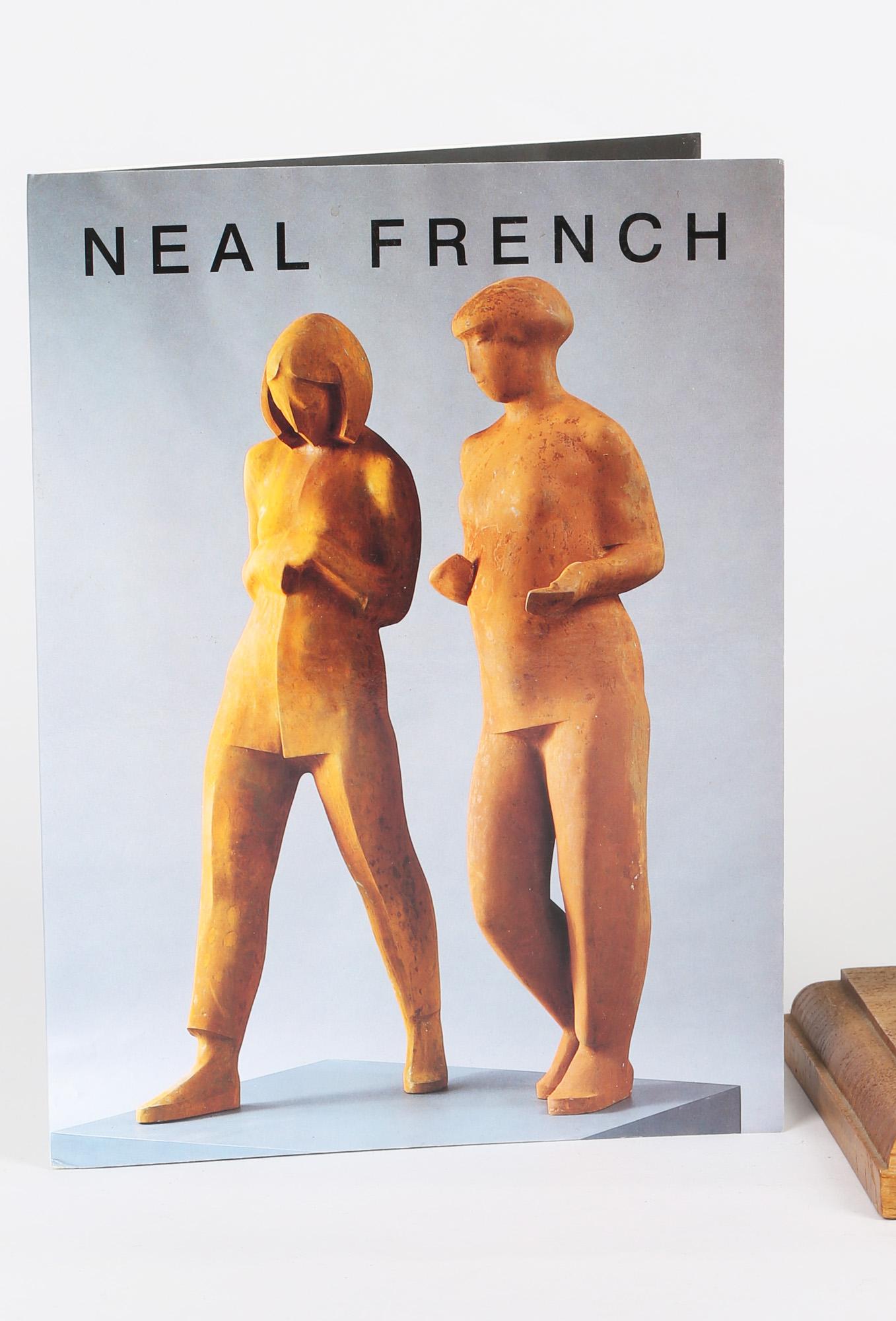 20th Century Neal French Terracotta Sculptural Standing Lady Figurine For Sale