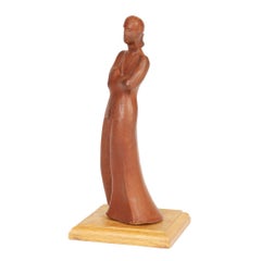 Neal French Terracotta Sculptural Standing Lady Figurine