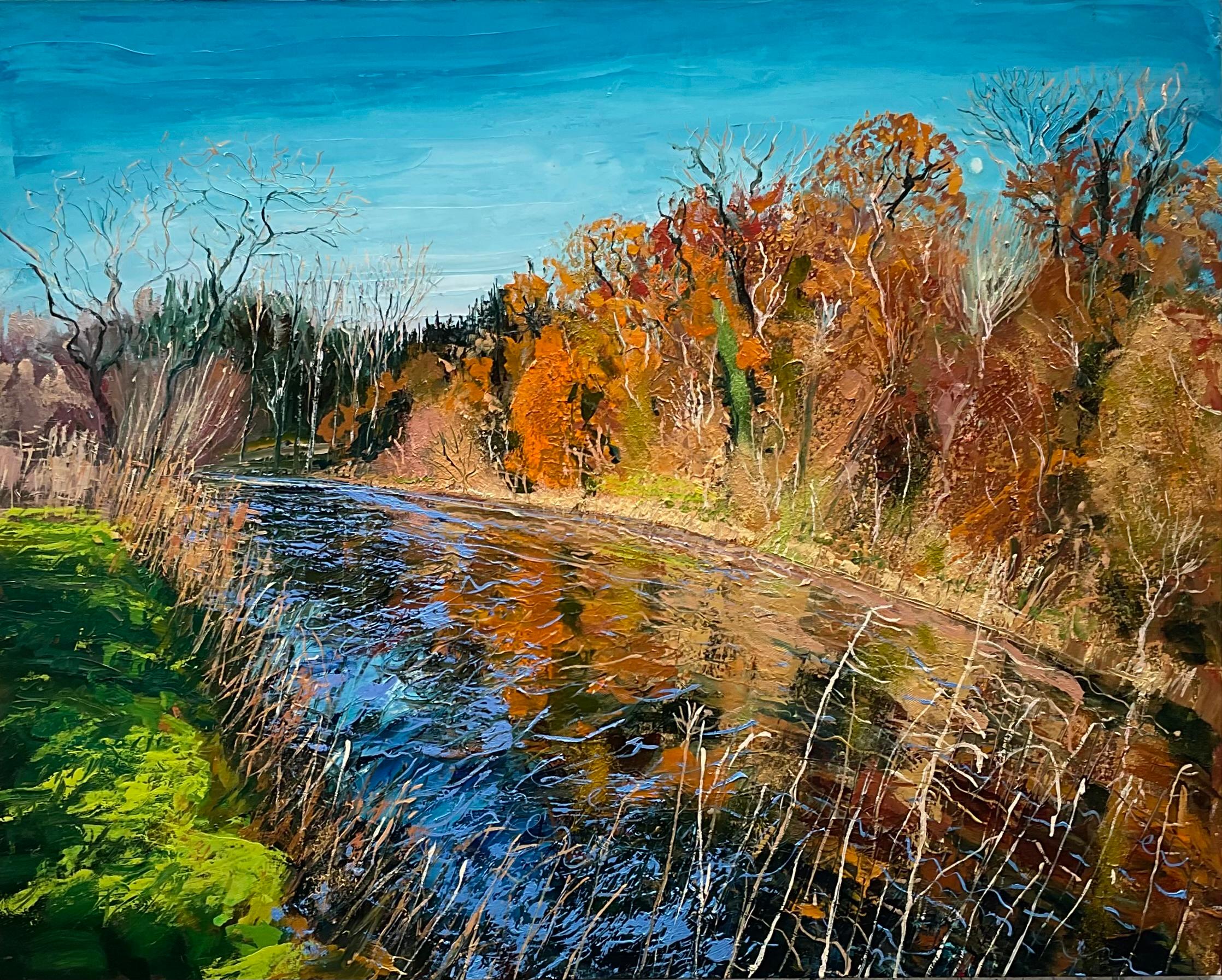Neal Greig Landscape Painting - River Boyne (old bridge)