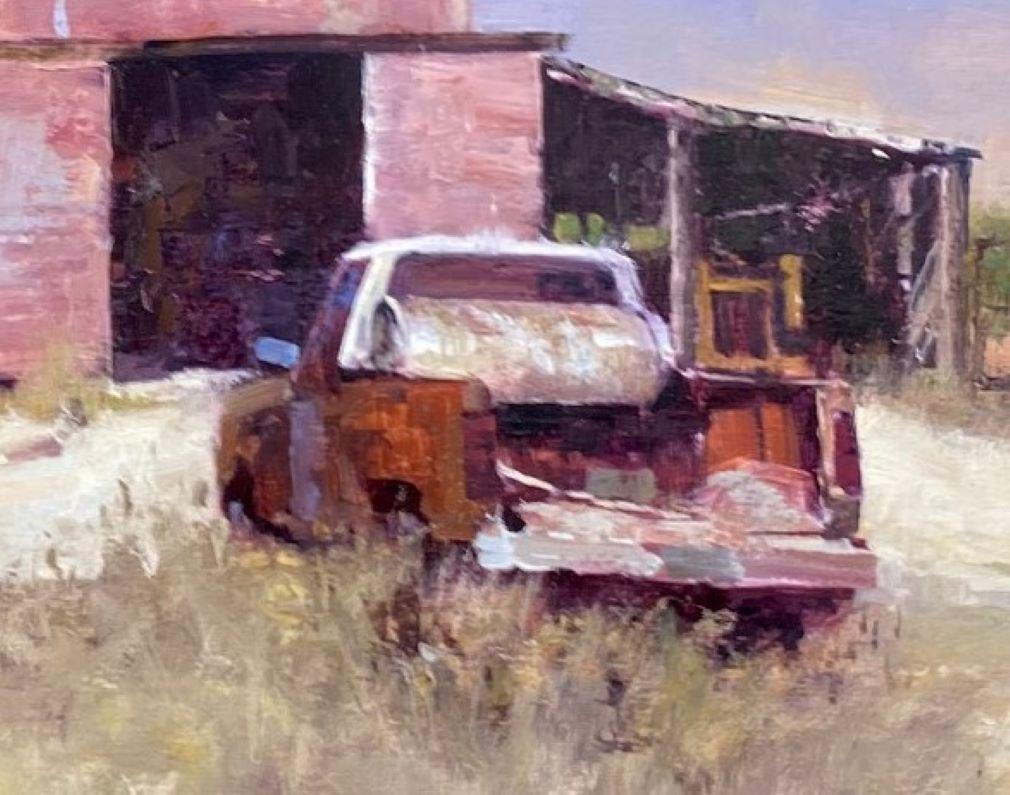 Mims Truck, original realist American countryside landscape For Sale 1