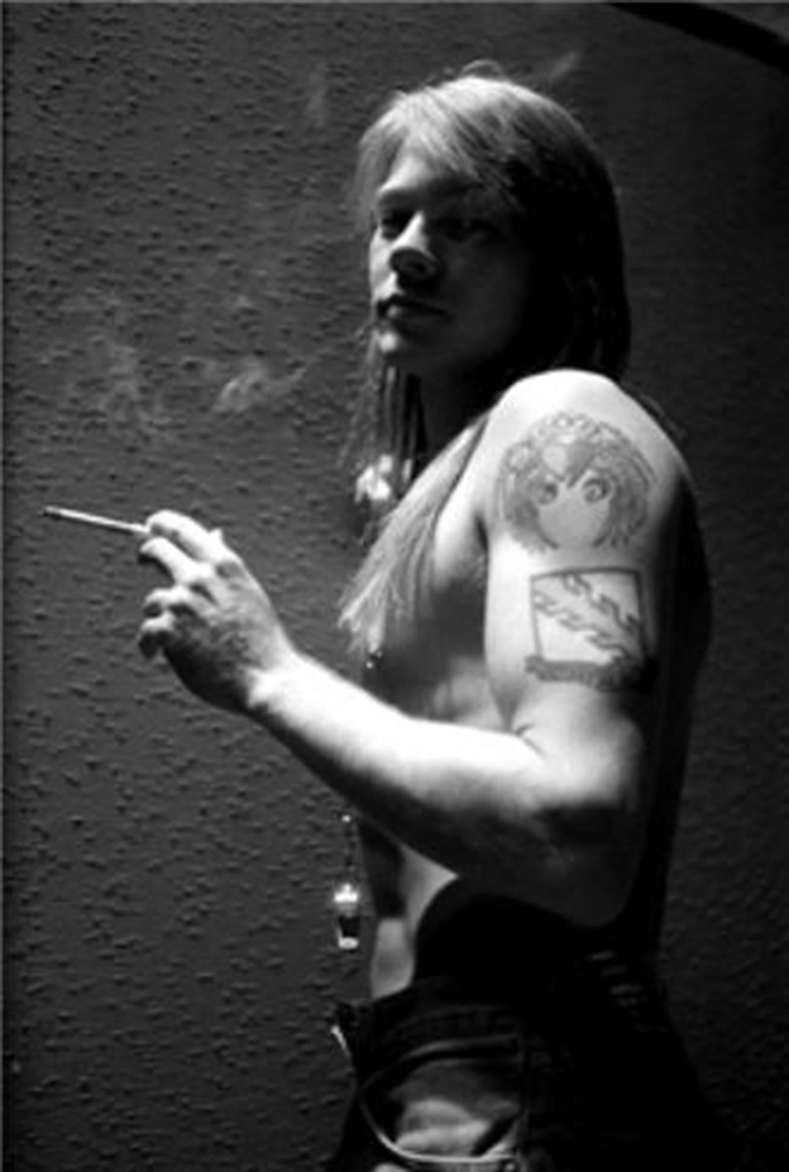 Neal Preston Black and White Photograph - Axl Rose, Los Angeles, CA 1990