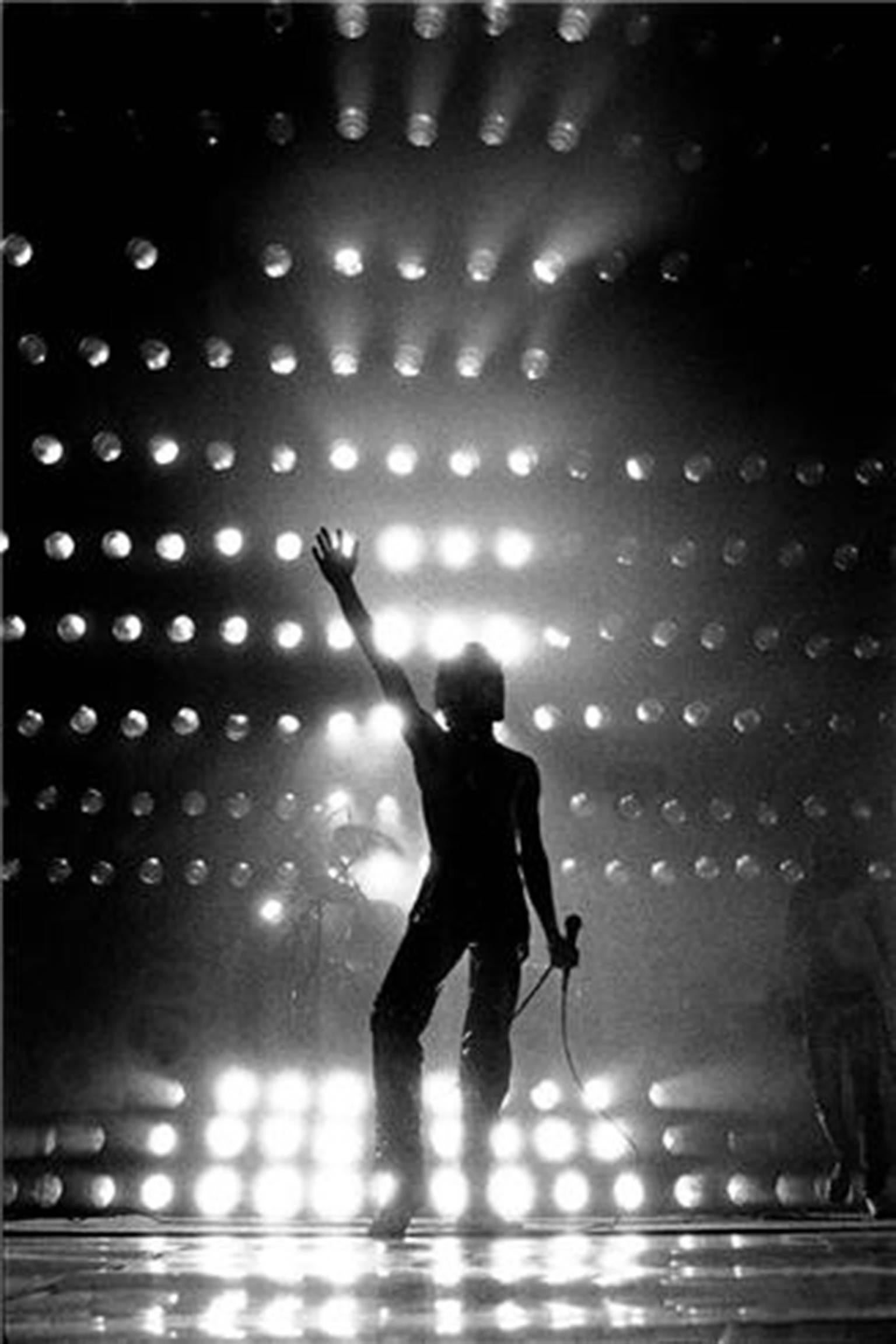Neal Preston Black and White Photograph - Freddie Mercury, 1978