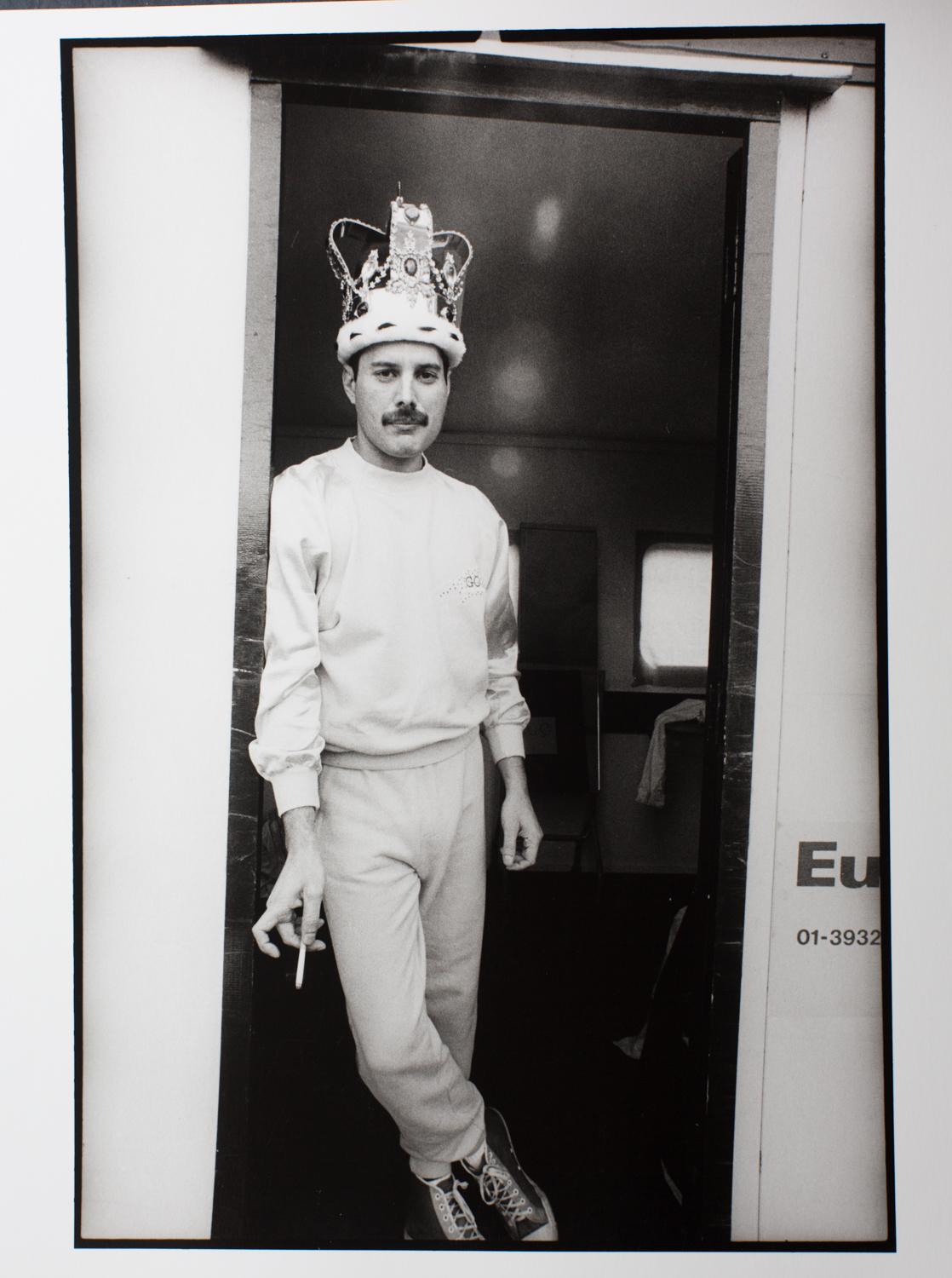 Neal Preston Black and White Photograph - Freddie Mercury