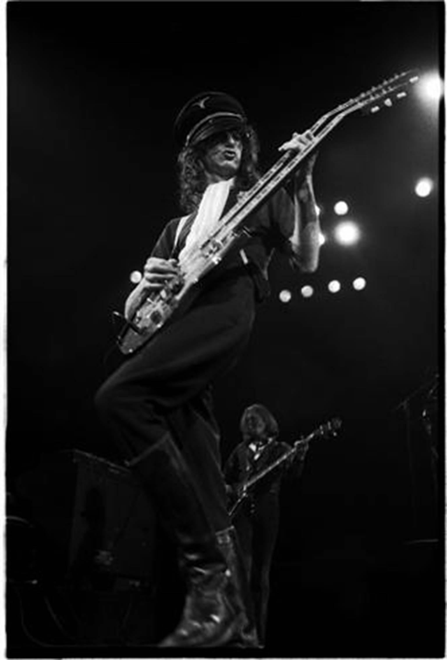 Neal Preston Black and White Photograph - Jimmy Page, Chicago, IL 1977