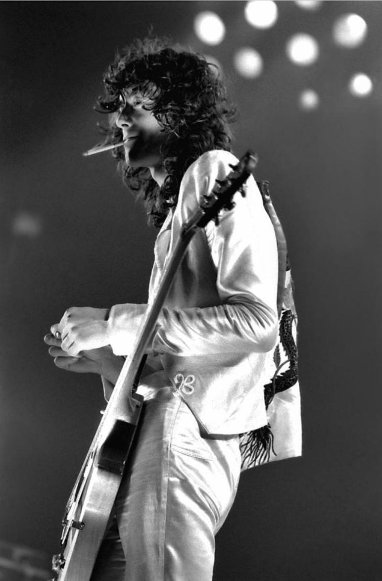 Black and White Photograph Neal Preston - Jimmy Page "Cigarette" 