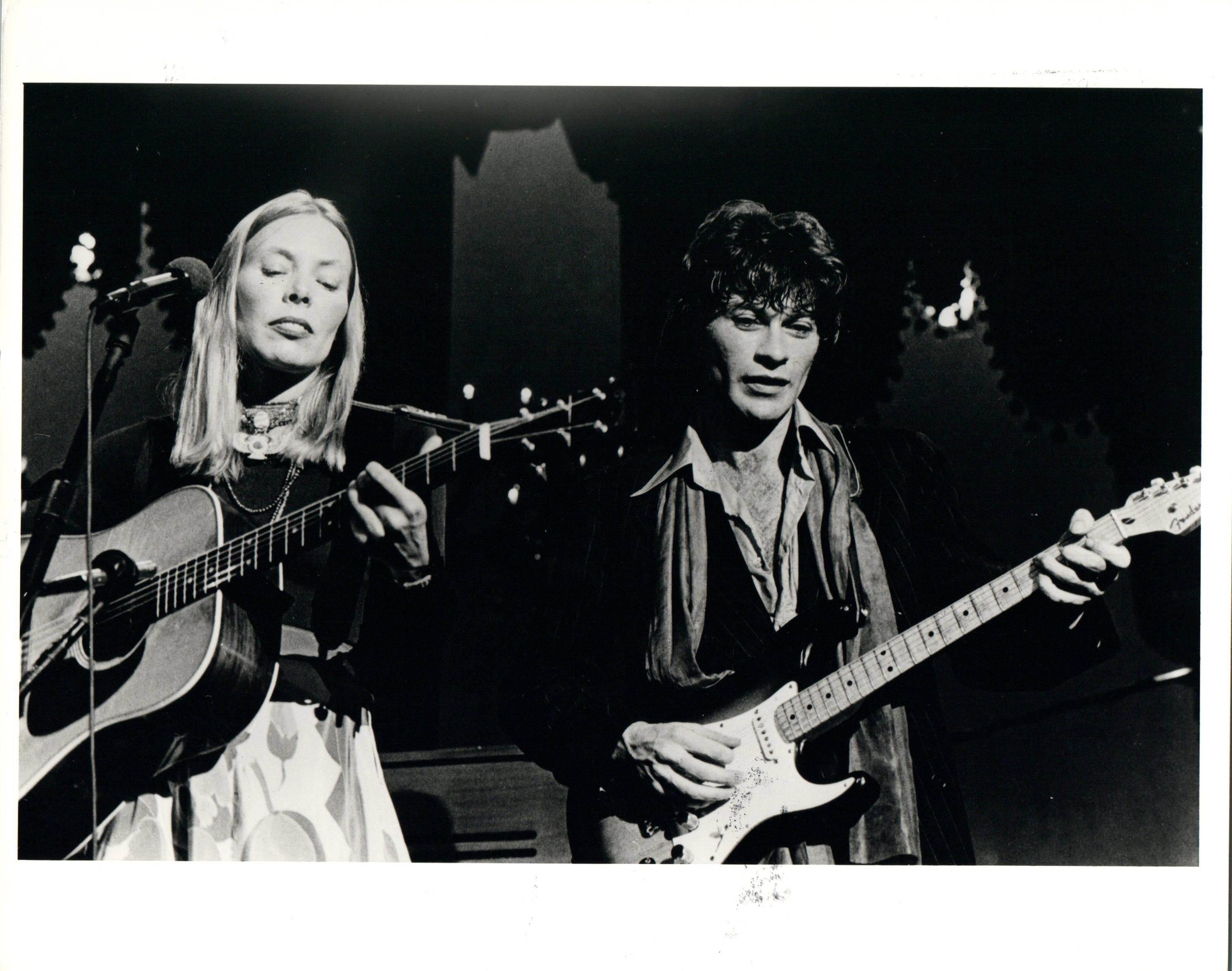 Neal Preston Portrait Photograph - Joni Mitchell and Robbie Robertson Vintage Original Photograph