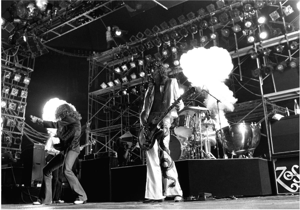 Neal Preston Black and White Photograph - Led Zeppelin "Explosions"