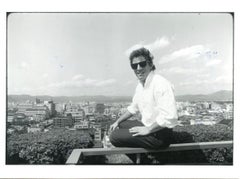 Retrato de Bruce Springsteen por Neal Preston - Foto vintage en B/N - 1985