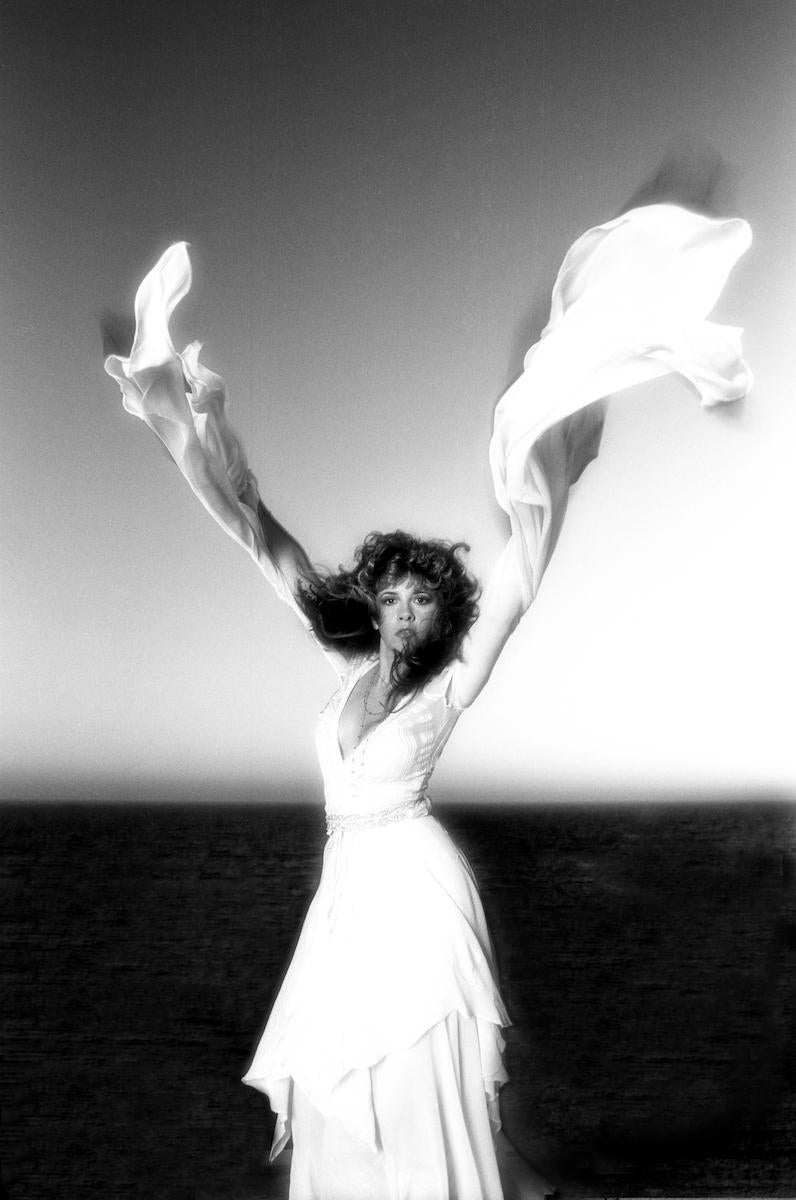 Neal Preston Black and White Photograph - Stevie Nicks
