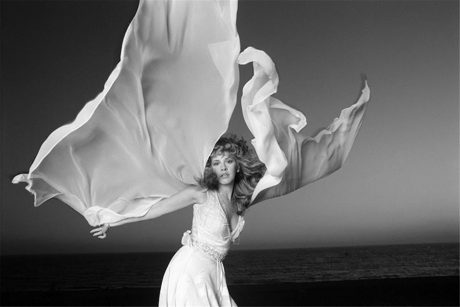 Neal Preston Black and White Photograph - Stevie Nicks