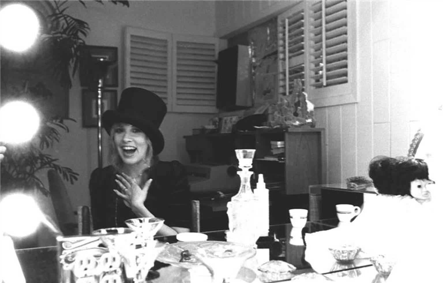 Neal Preston Black and White Photograph - Stevie Nicks, Venice, CA 1981