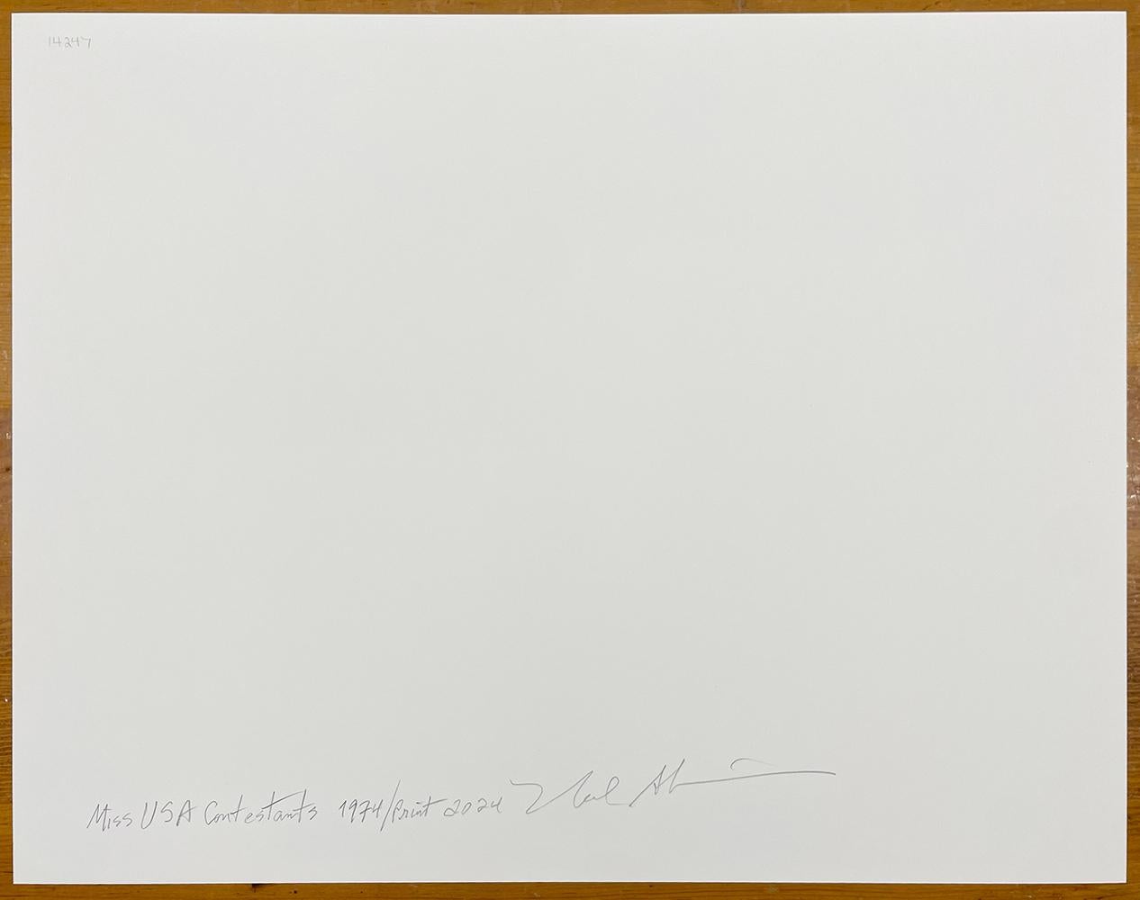Firmado, titulado y fechado en tinta negra en la etiqueta de la firma en el reverso de la impresión.
Tamaño del papel: 16 x 20 pulg., Tamaño de la imagen: 13 1/4 x 19 pulg.

*Fotografía en imágenes y vídeo muestra impresión en tamaño 17 x 22 pulg.