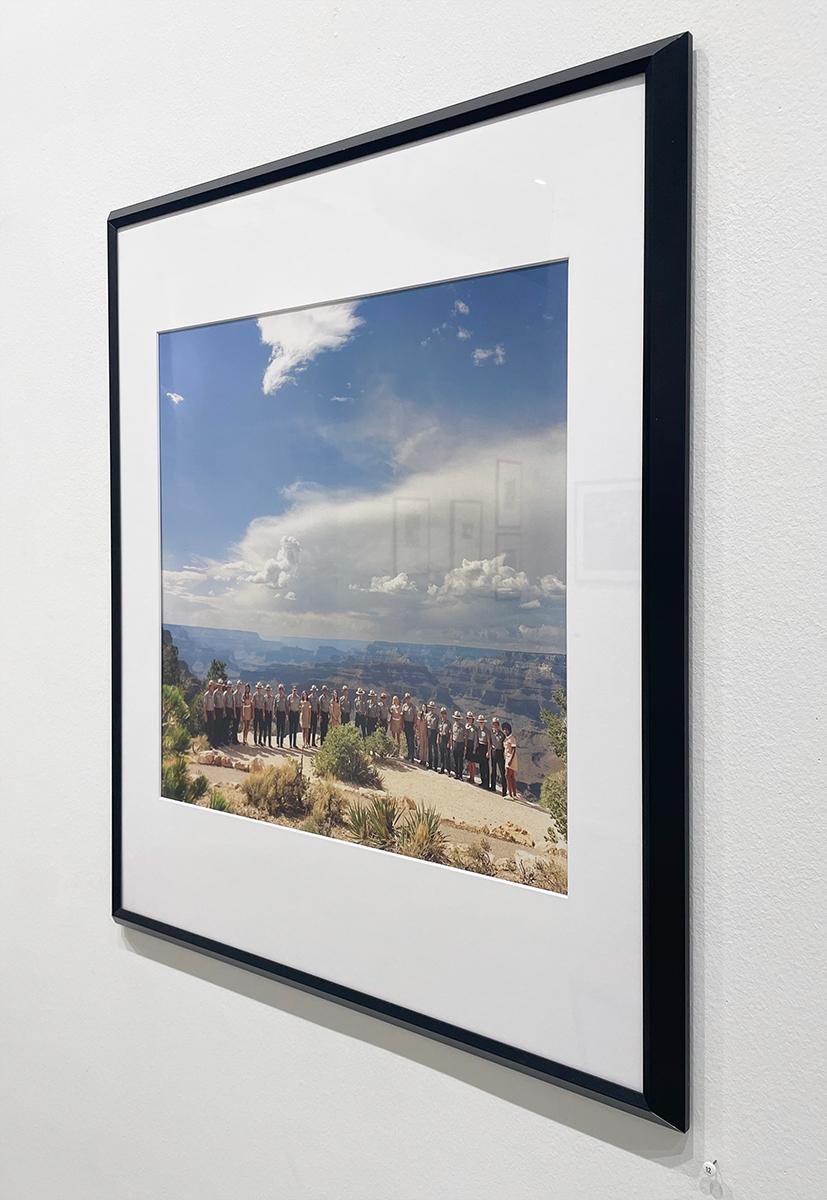 Park Service: Grand Canyon - Color Group Portrait, National Park, Landscape - Gray Portrait Photograph by Neal Slavin