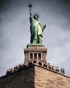 Staff of Statue of Liberty, portrait de groupe, New York, monument national