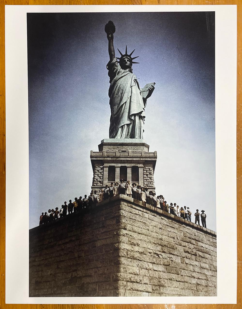 Staff of Statue of Liberty - Group Portrait, New York, National Monument - Contemporary Photograph by Neal Slavin
