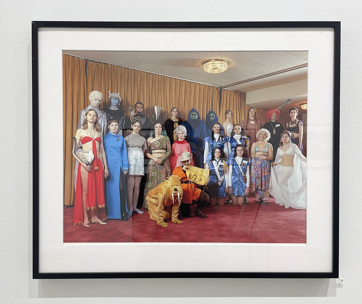 Convención Star Trek - Retrato de grupo en color, disfraces, ciencia ficción, extraterrestre en venta 3