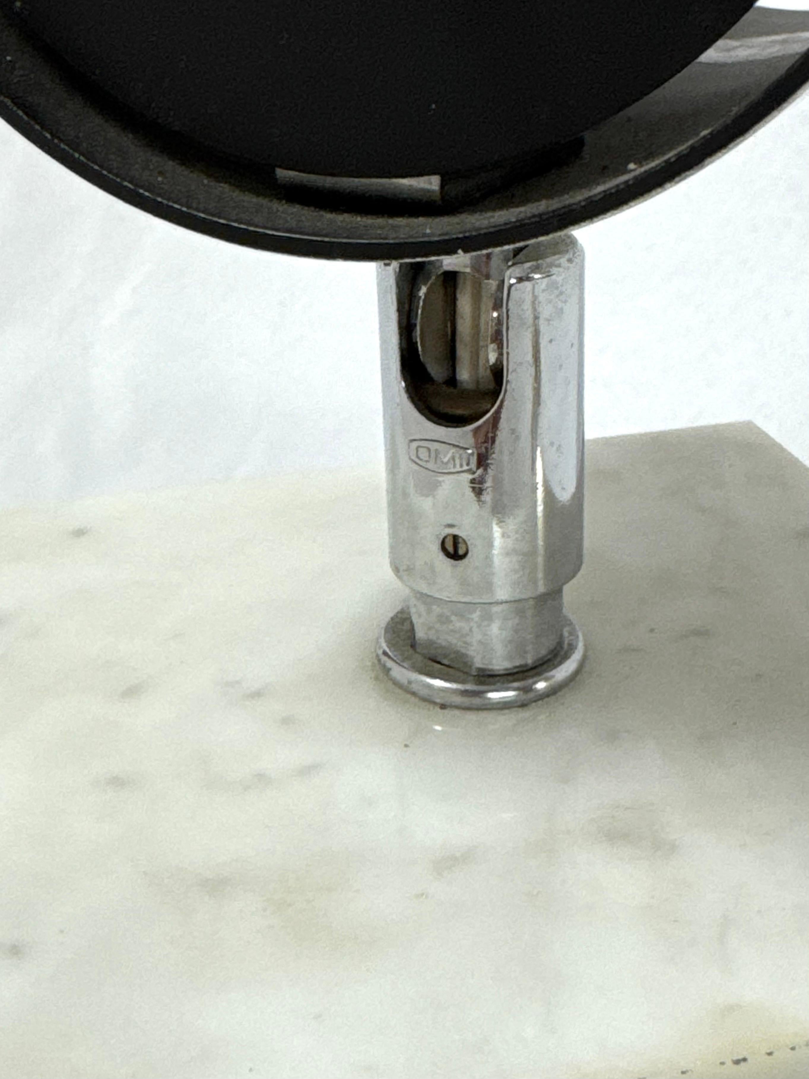 Neal Small for Koch & Lowy Chrome and Marble Spotlight Table Lamp For Sale 12