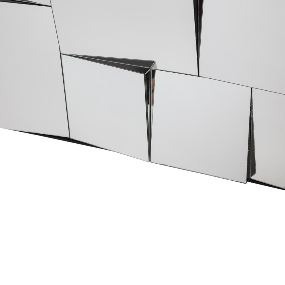 Neal Small Mirror, Sloped Faceted 2