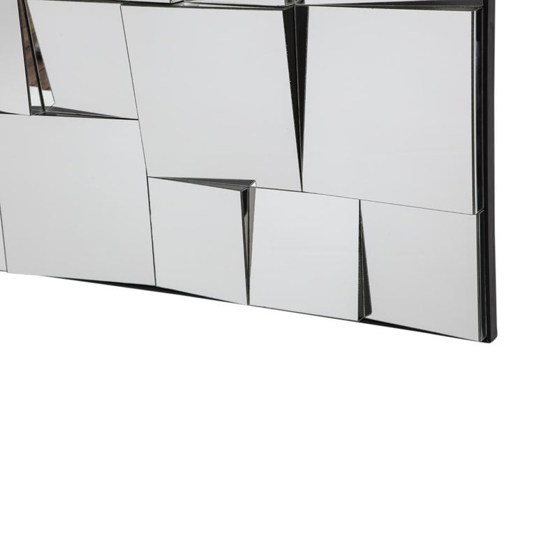 Neal Small Mirror, Sloped Faceted at 1stDibs