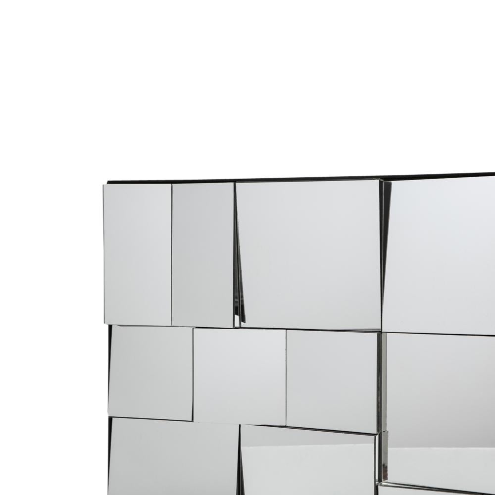 Painted Neal Small Mirror, Sloped Faceted