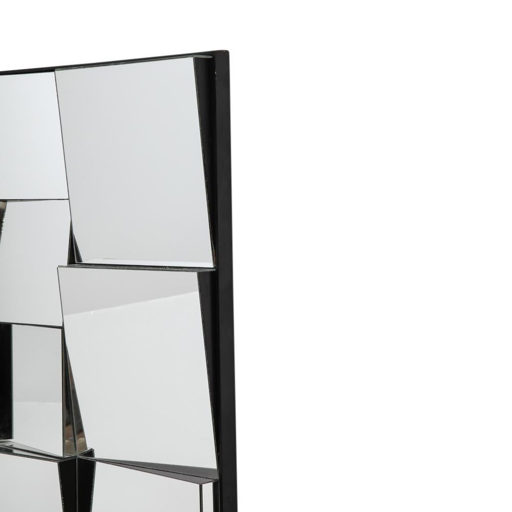 Glass Neal Small Mirror, Sloped Faceted