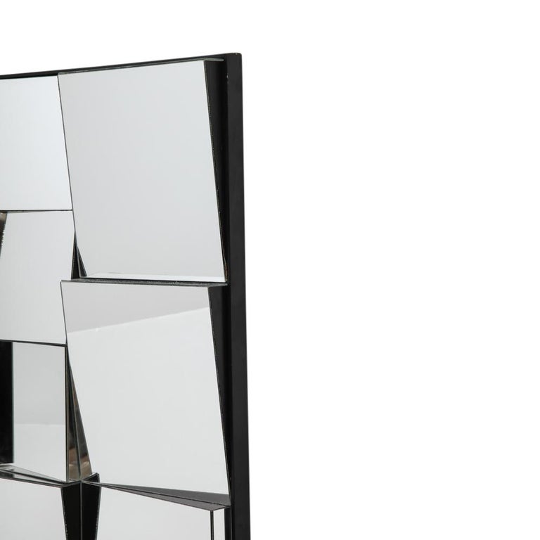 Neal Small Mirror, Sloped Faceted at 1stDibs