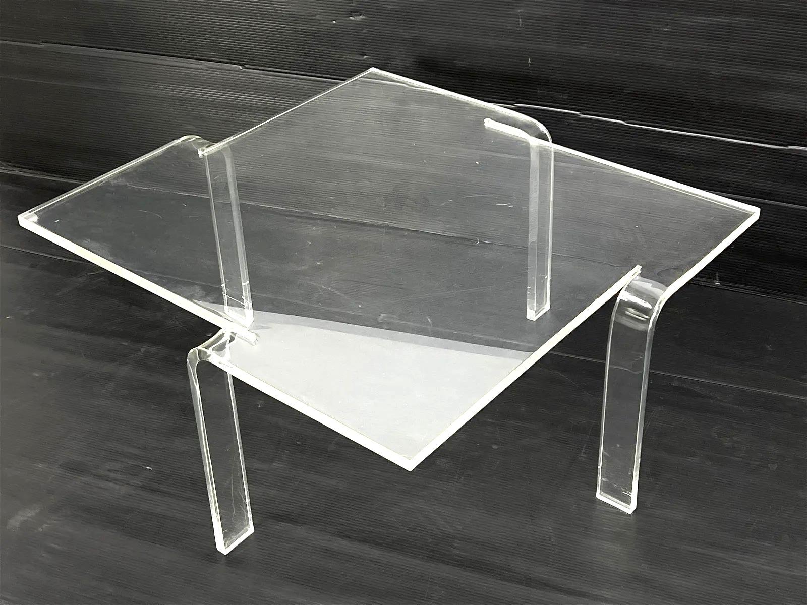 North American Neal Small Model 5031 Coffee Cocktail Table, Lucite, 1966, New York