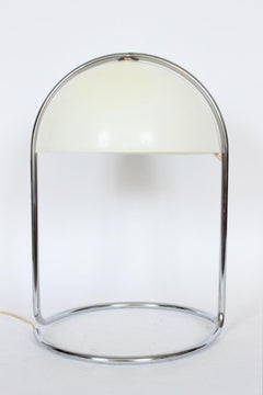 Neal Small Mushroom "Miri" Lamp with White Dome Shade, 1970's