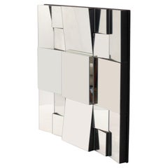 Neal Small "Slopes" Faceted Mirror Mid Century Modern