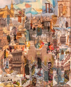 "Fragments of Old Cairo" 35" x 31" inch by Neama El Sanhoury