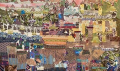 "Memories" Textile Painting 59" x 98" inch by Neama El Sanhoury