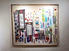 "Tefnut Shroud" Peinture textile 50" x 61" inch par Neama El Sanhoury