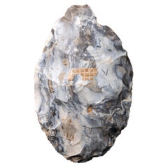 Neanderthal Stone Tool made by Neanderthal Man with Marbled Blue-White Patina