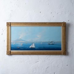 Neapolitan Gouache Vesuvius Eruption, c.1830